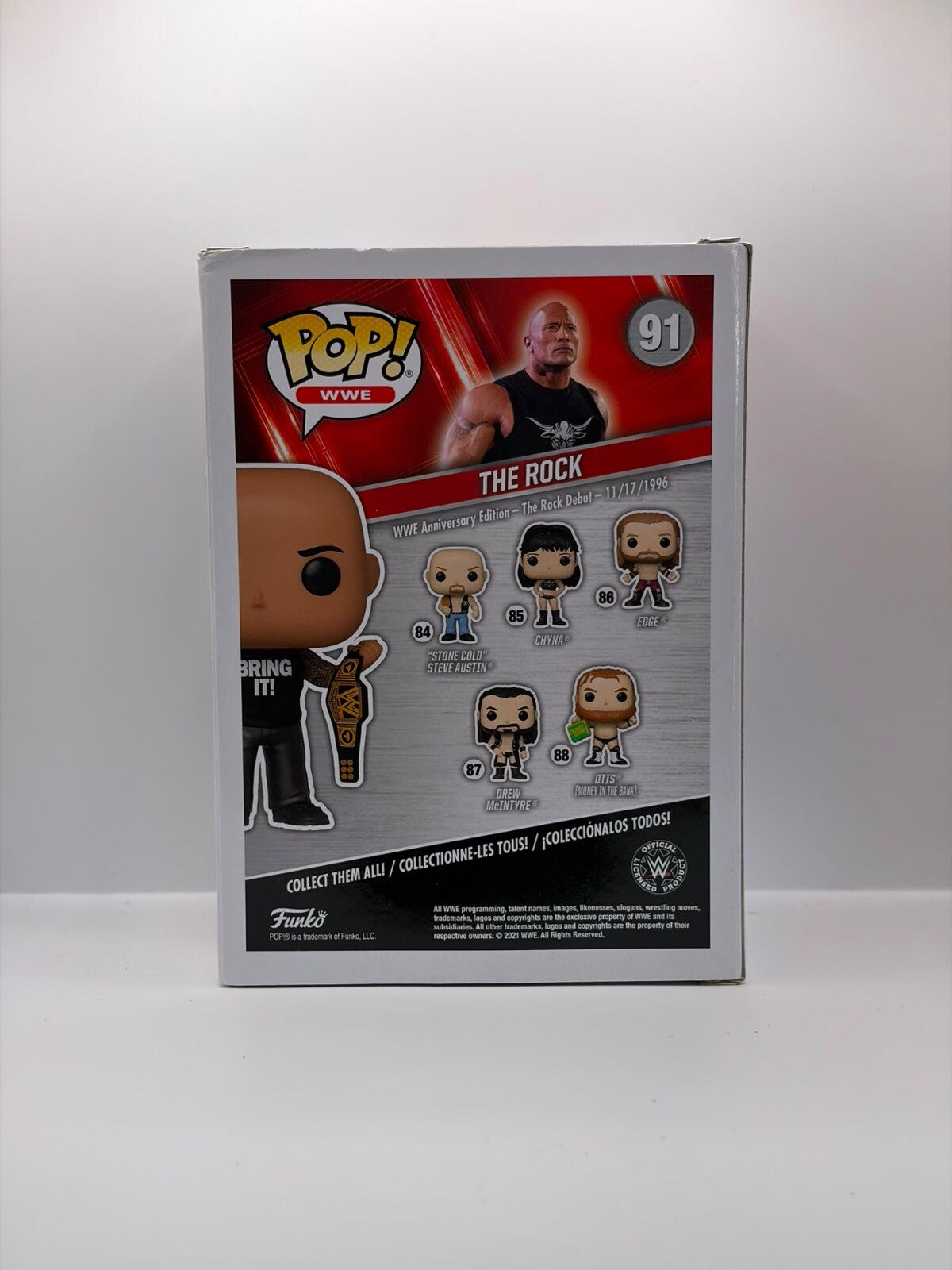 Funko Pop WWE The Rock Special Edition Vinyl Figure #91