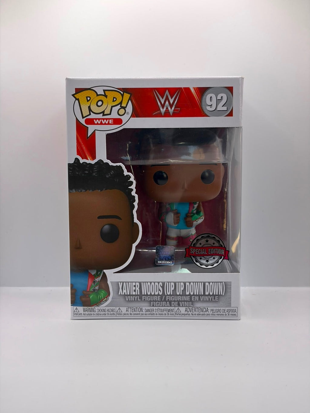 Funko Pop WWE Xavier Woods (Up Up Down Down) #92 Special Edition Vinyl Figure
