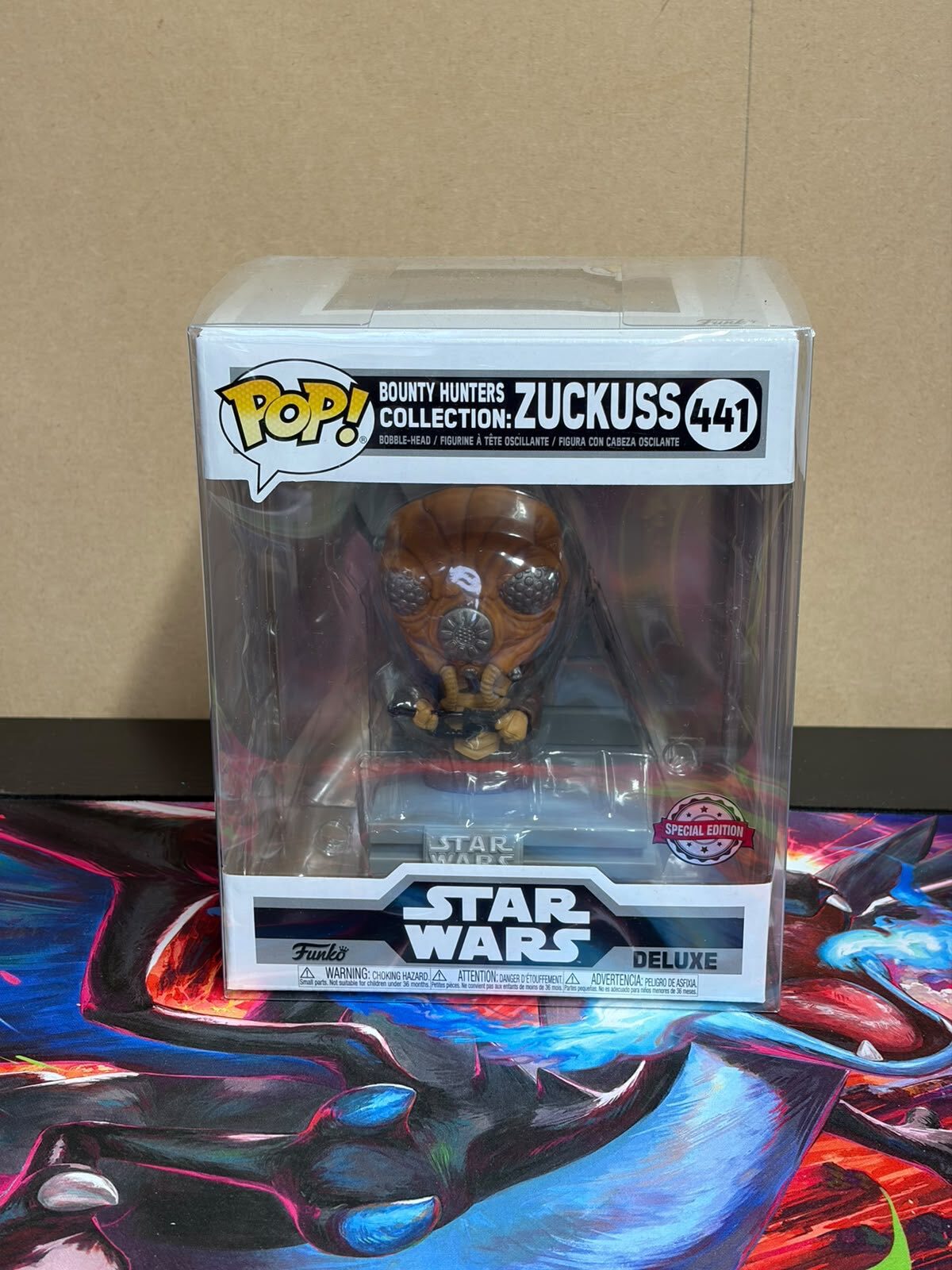 Funko Pop! Star Wars Bounty Hunters Collection Zuckuss #441 Deluxe Special Edition