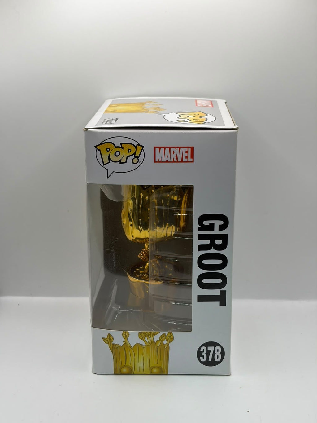 Funko Pop! Marvel Studios 10th Anniversary Groot #378 Gold Chrome