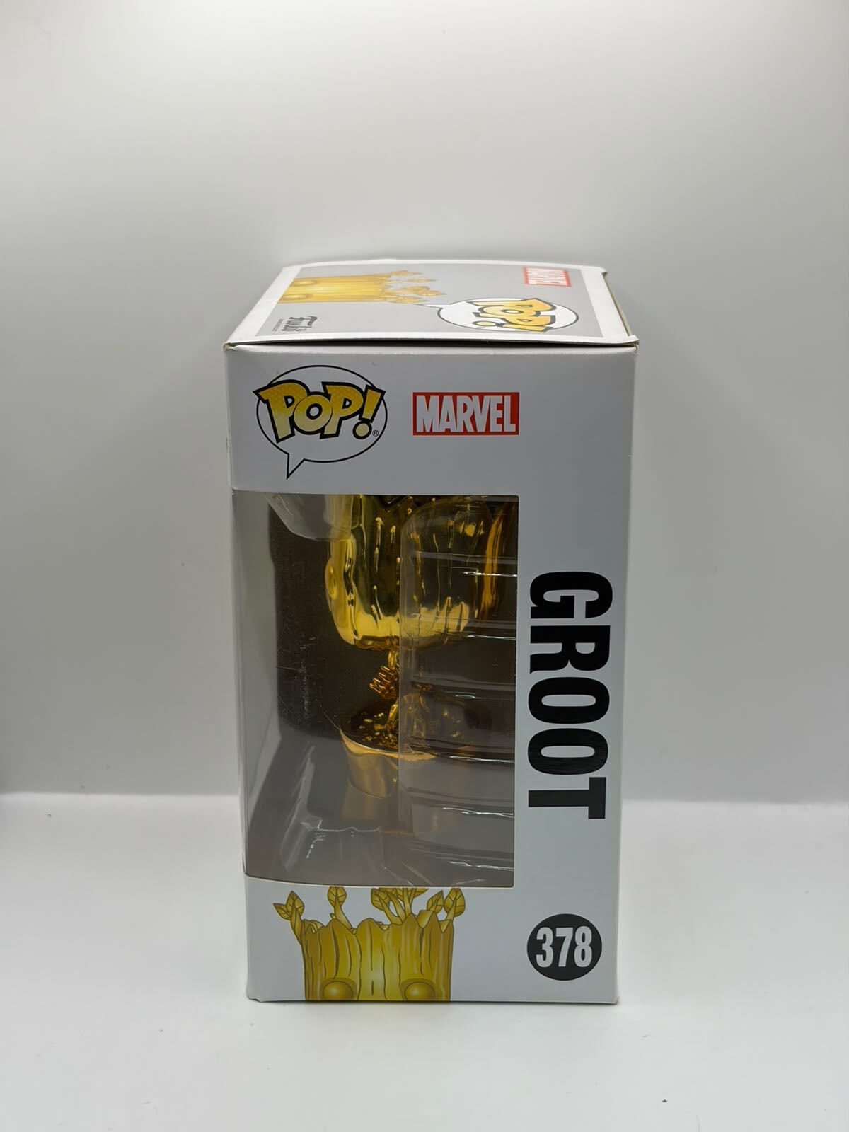 Funko Pop! Marvel Studios 10th Anniversary Groot #378 Gold Chrome