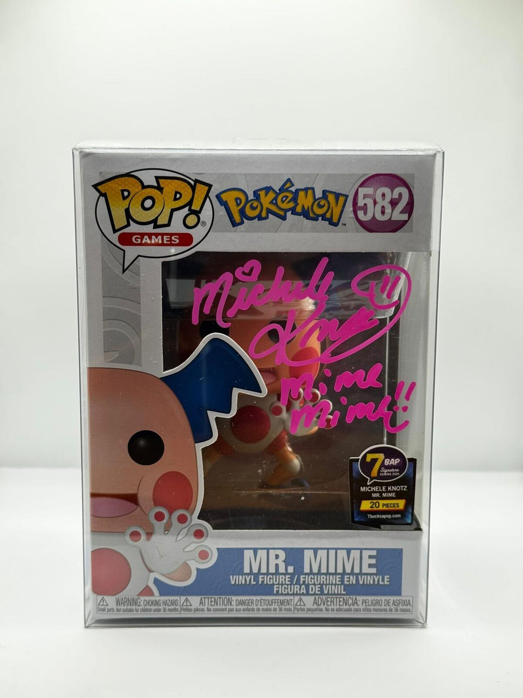 Funko Pop! Games Pokémon Mr. Mime #582 Signed by Michele Knotz