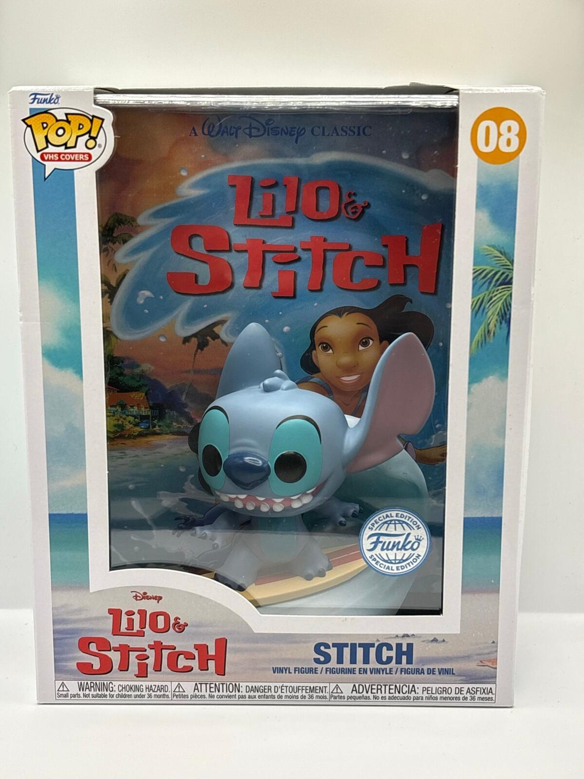 Funko Pop! VHS Covers Lilo & Stitch Stitch Vinyl Figure #08