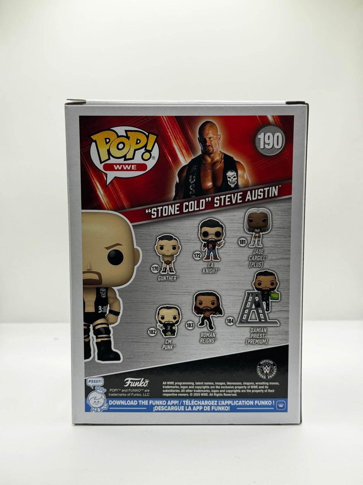 Funko Pop! WWE "Stone Cold" Steve Austin Vinyl Figure #190