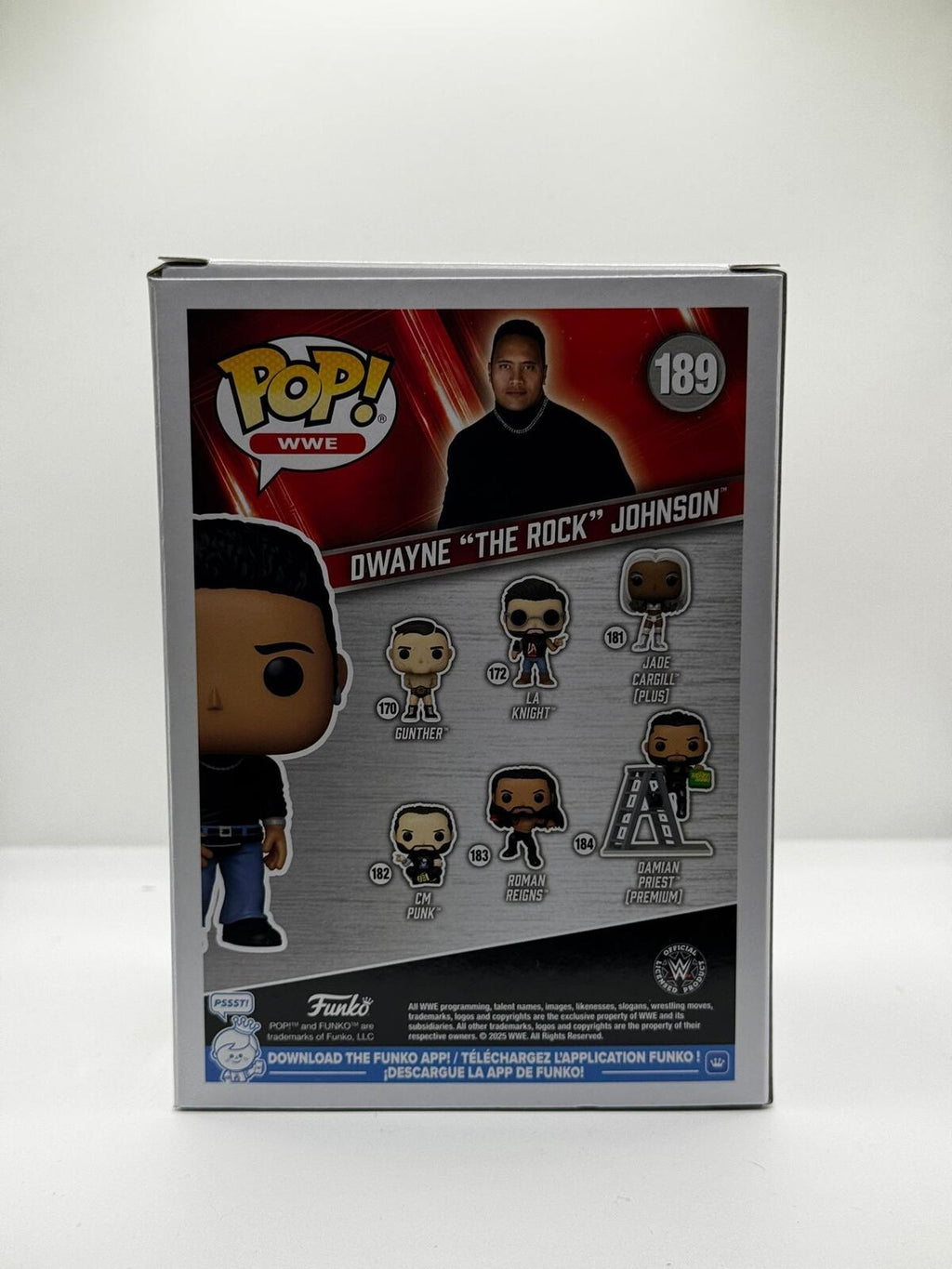 Funko Pop WWE Dwayne "The Rock" Johnson Vinyl Figure #189