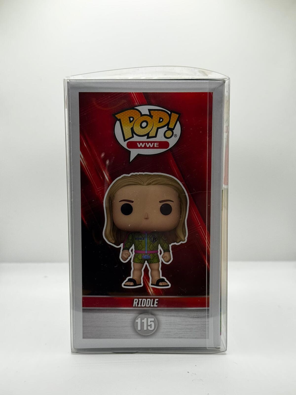 Funko Pop WWE Riddle #115 Autographed Vinyl Figure