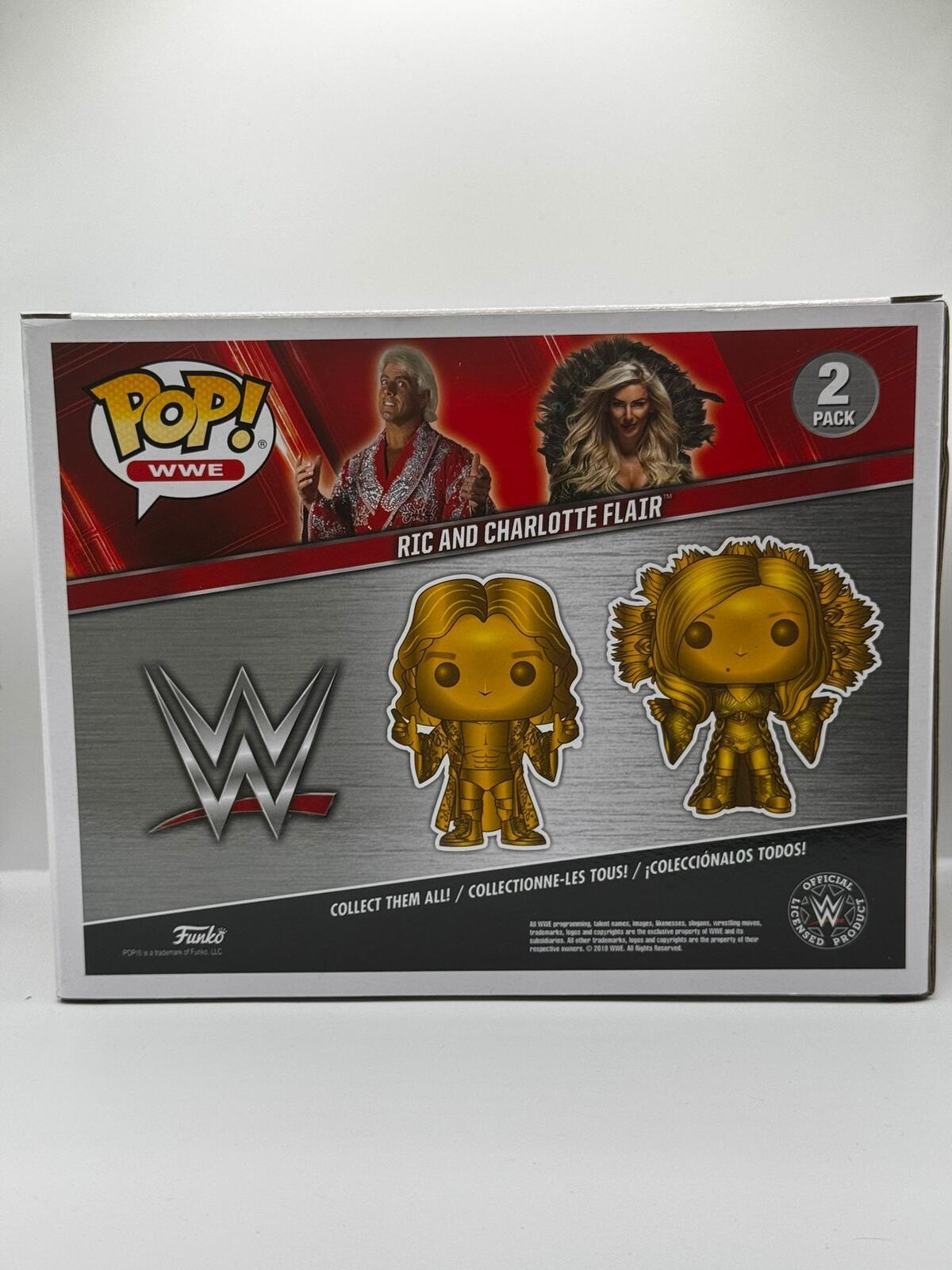 Funko Pop WWE Ric and Charlotte Flair 2-Pack Exclusive Vinyl Figures
