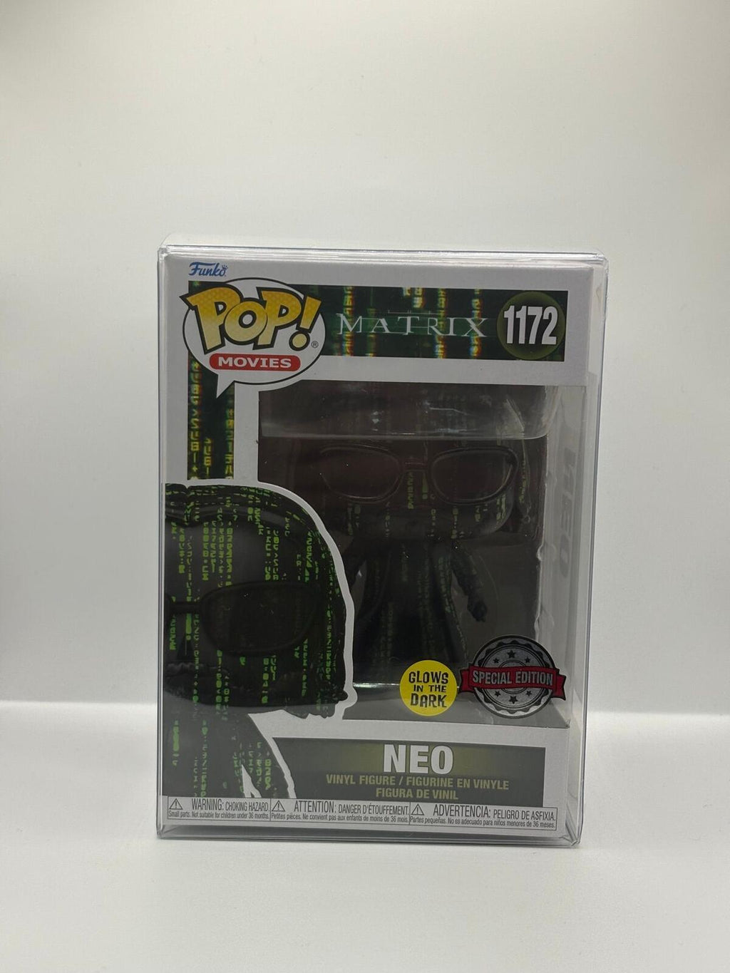 Funko Pop! Movies The Matrix Neo Glow in the Dark Vinyl Figure #1172