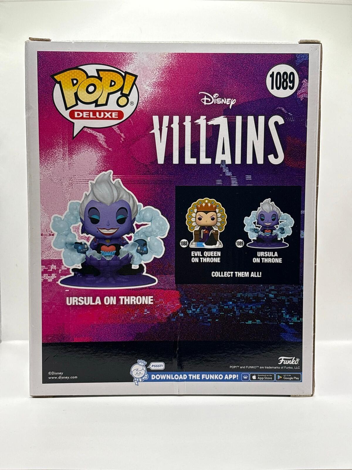 Funko Pop Deluxe Ursula on Throne Vinyl Figure 1089 Disney Villains