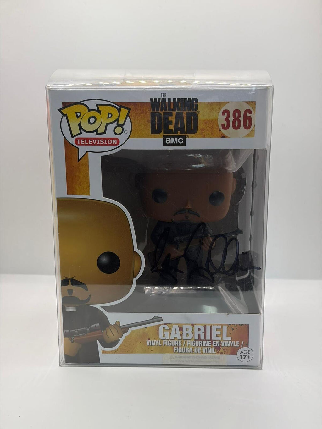 Funko Pop Television The Walking Dead Gabriel #386 Autographed Vinyl Figure