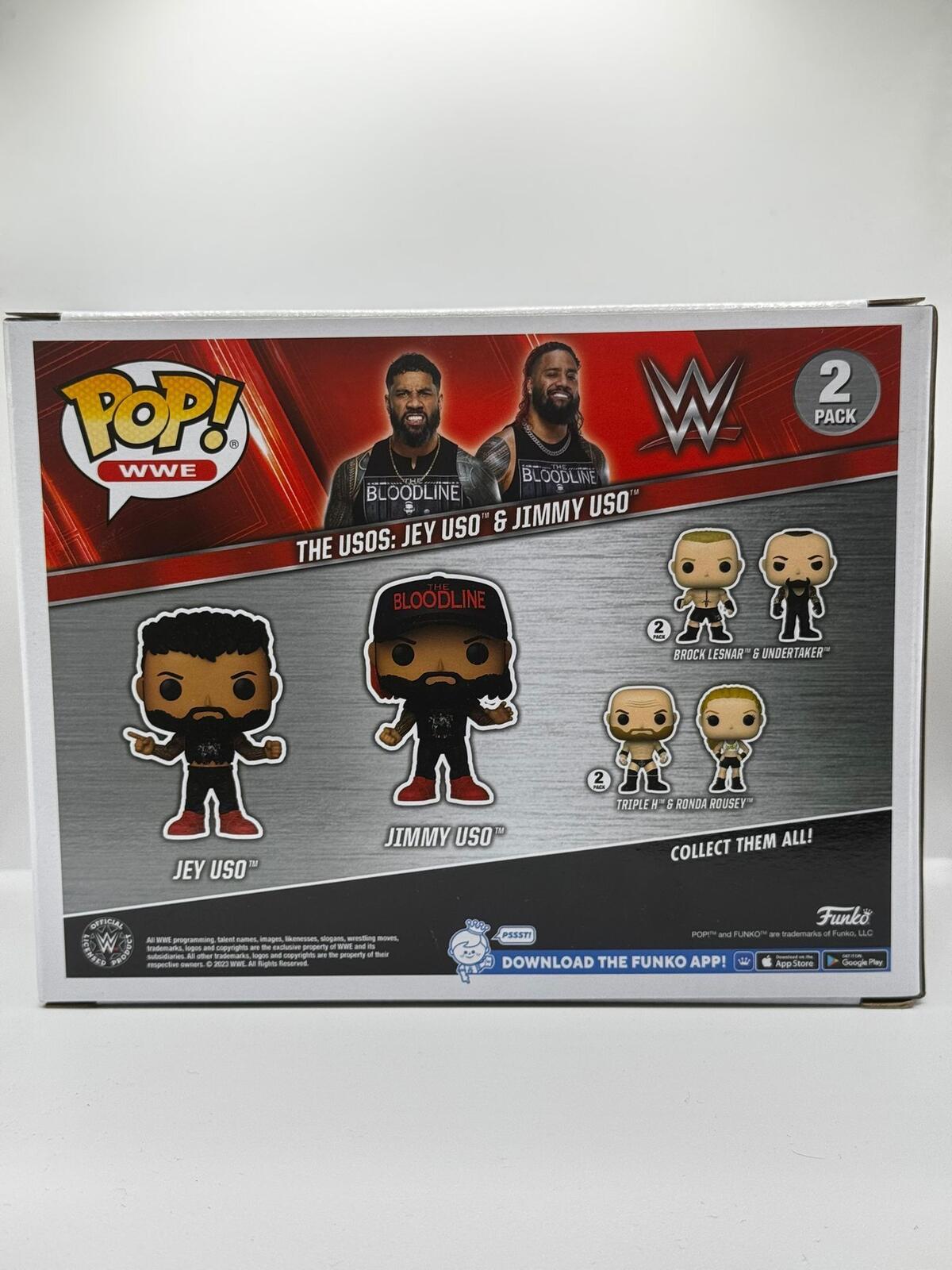 Funko Pop WWE The Usos: Jey Uso & Jimmy Uso 2-Pack Vinyl Figures