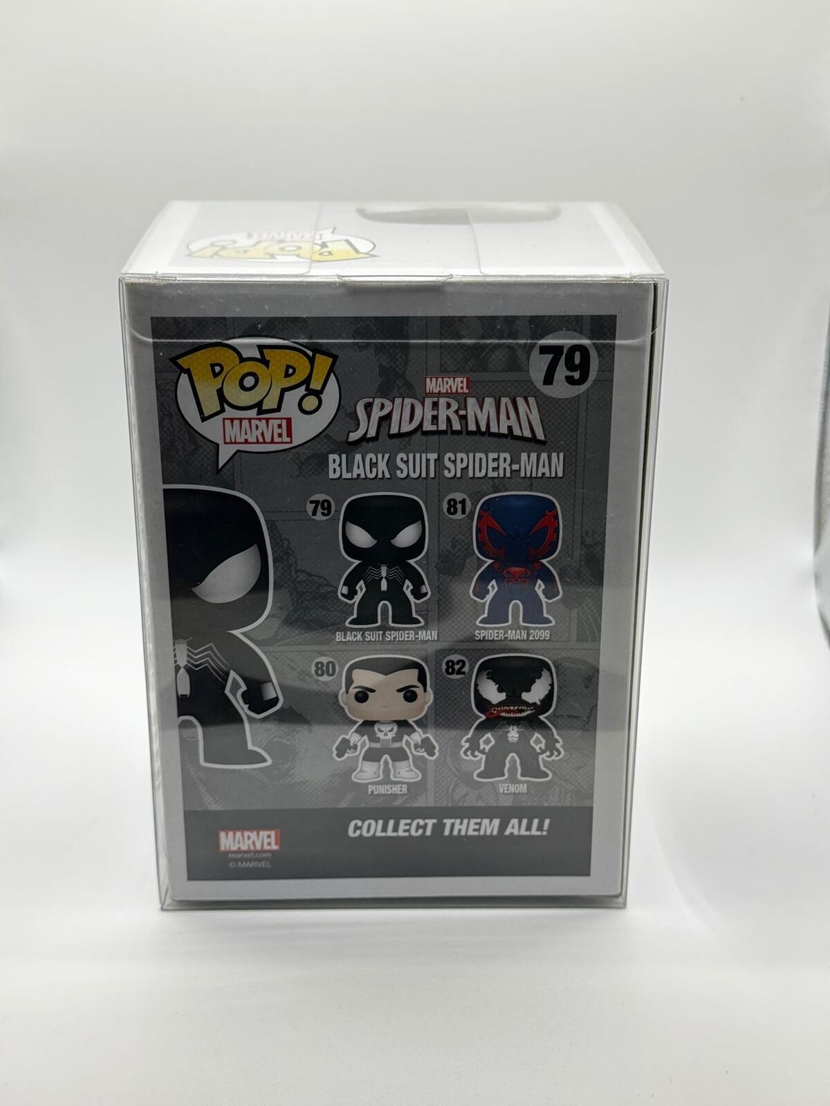 Funko Pop Marvel Black Suit Spider-Man #79 Exclusive Vinyl Figure