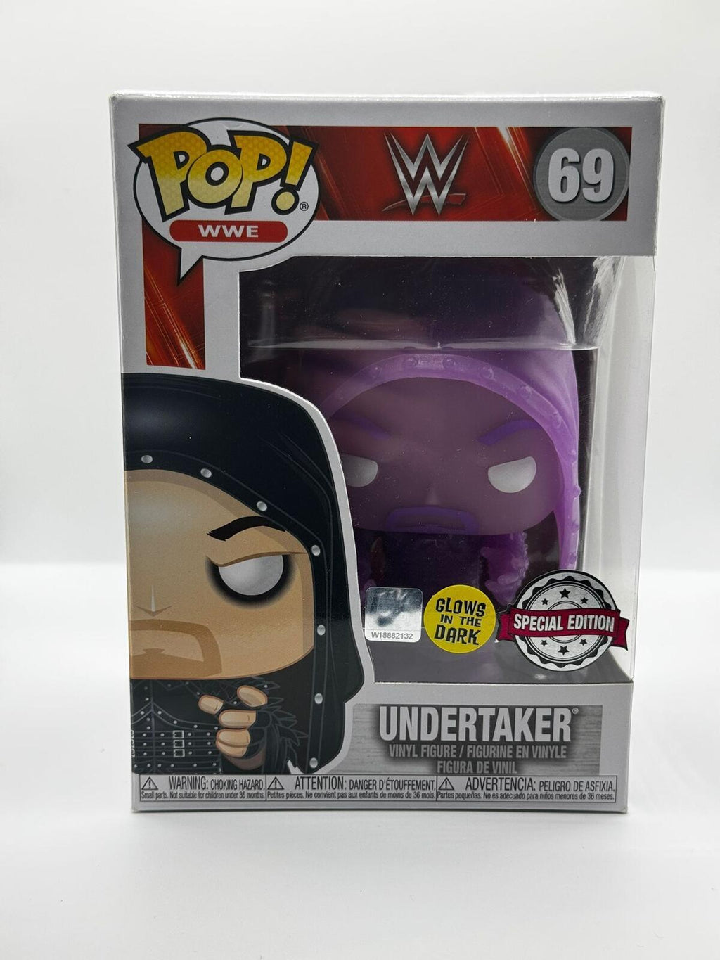 Funko Pop WWE Undertaker #69 Glow in the Dark Vinyl Figure Special Edition