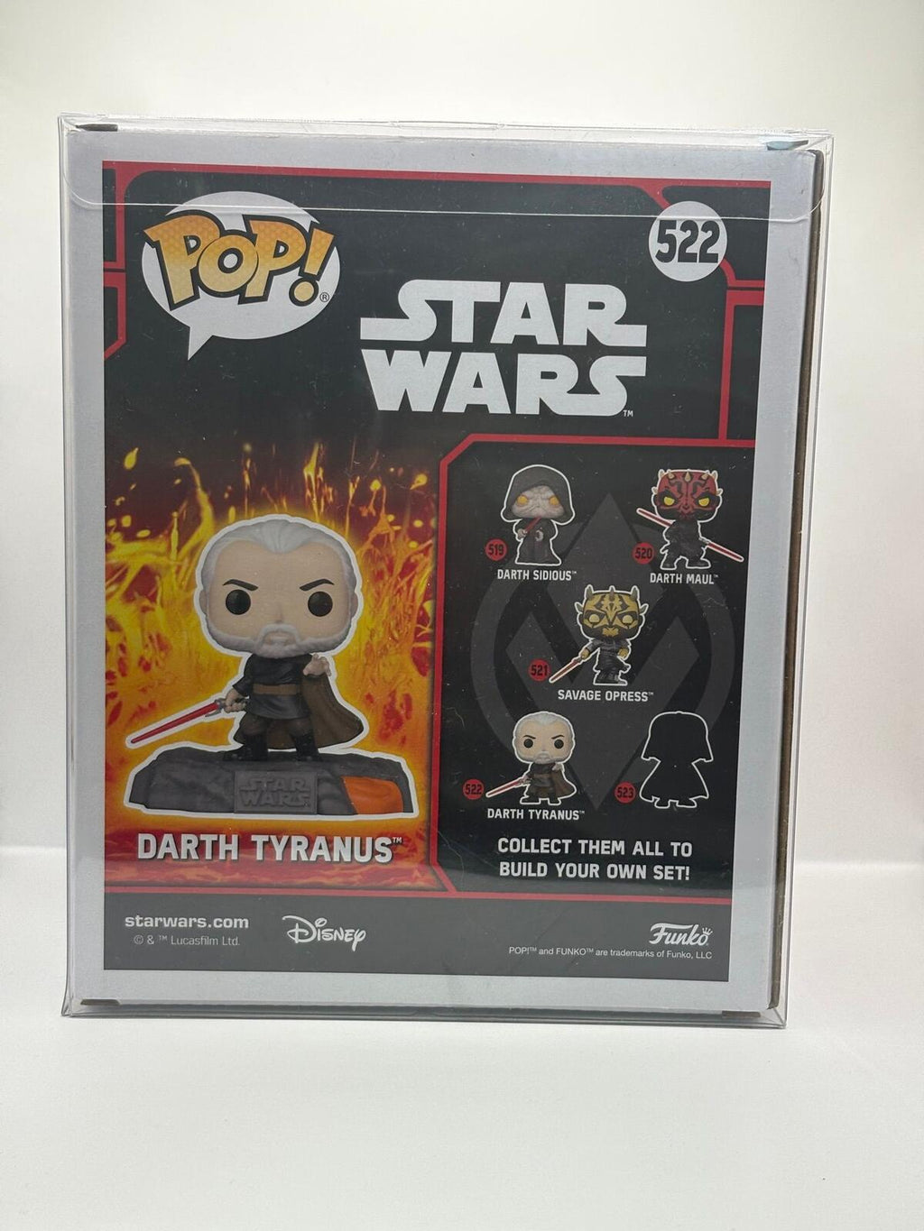 Funko Pop! Star Wars Darth Tyranus Glow in the Dark #522