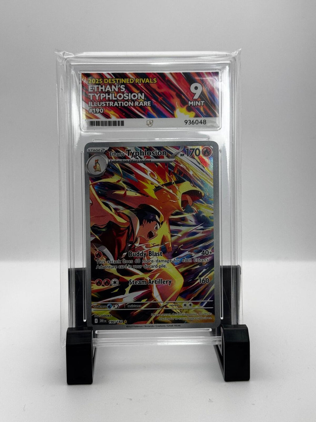 ACE Graded 9 Mint Ethan's Typhlosion #190 Illustration Rare Pokemon Card