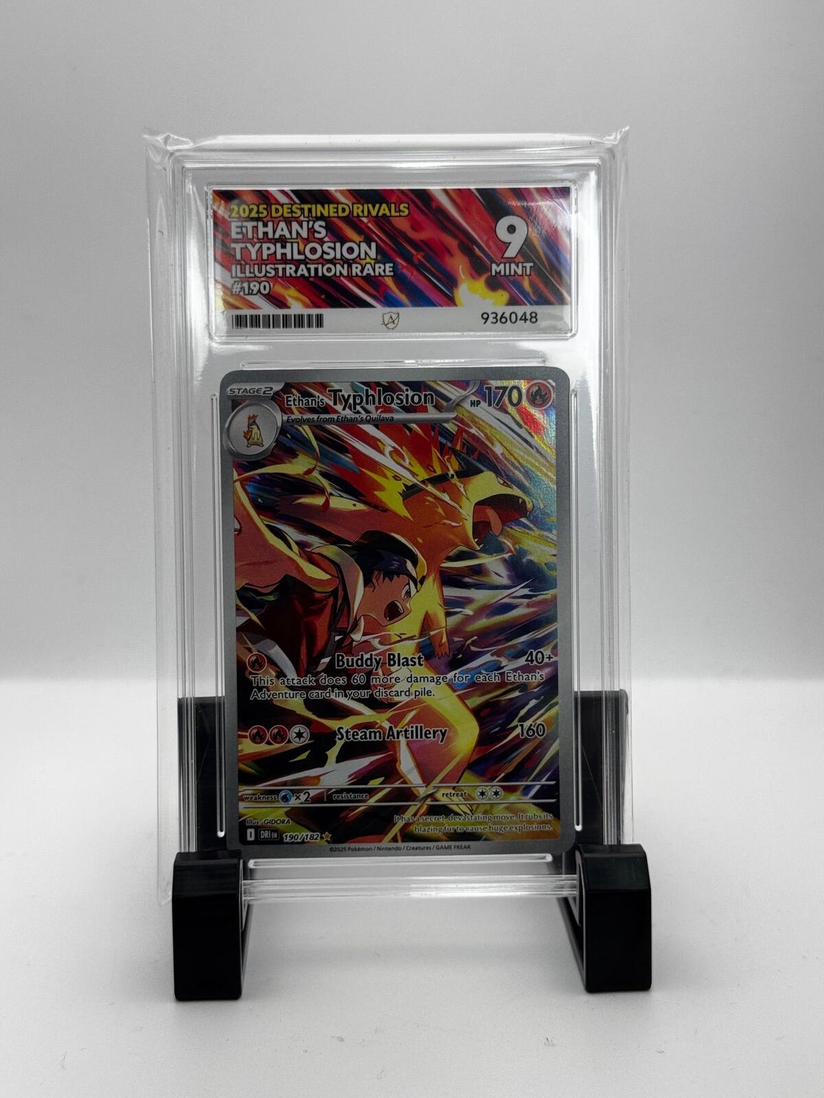 ACE Graded 9 Mint Ethan's Typhlosion #190 Illustration Rare Pokemon Card
