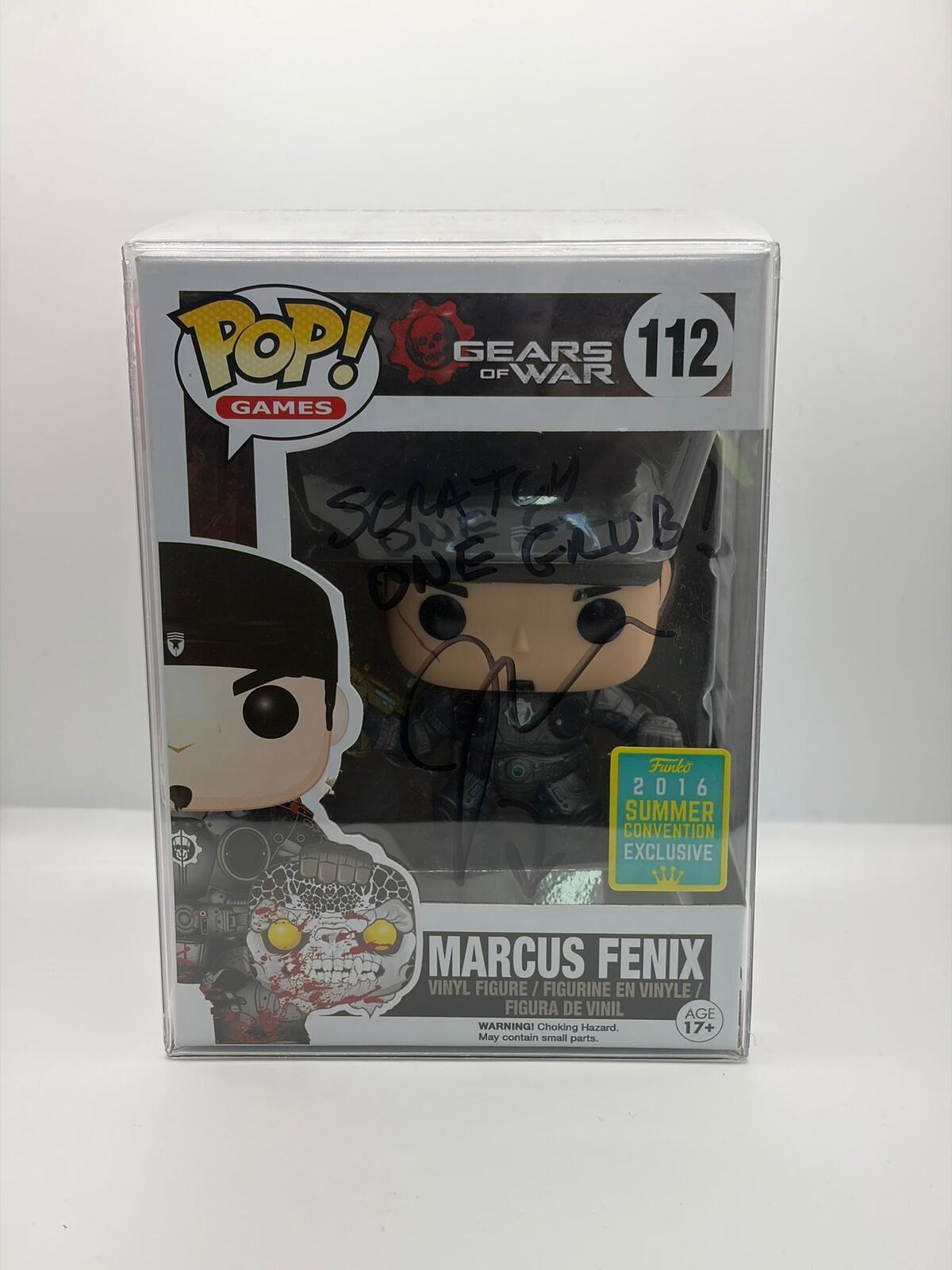 Funko Pop! Marcus Fenix #112 Gears of War Exclusive Signed by John DiMaggio