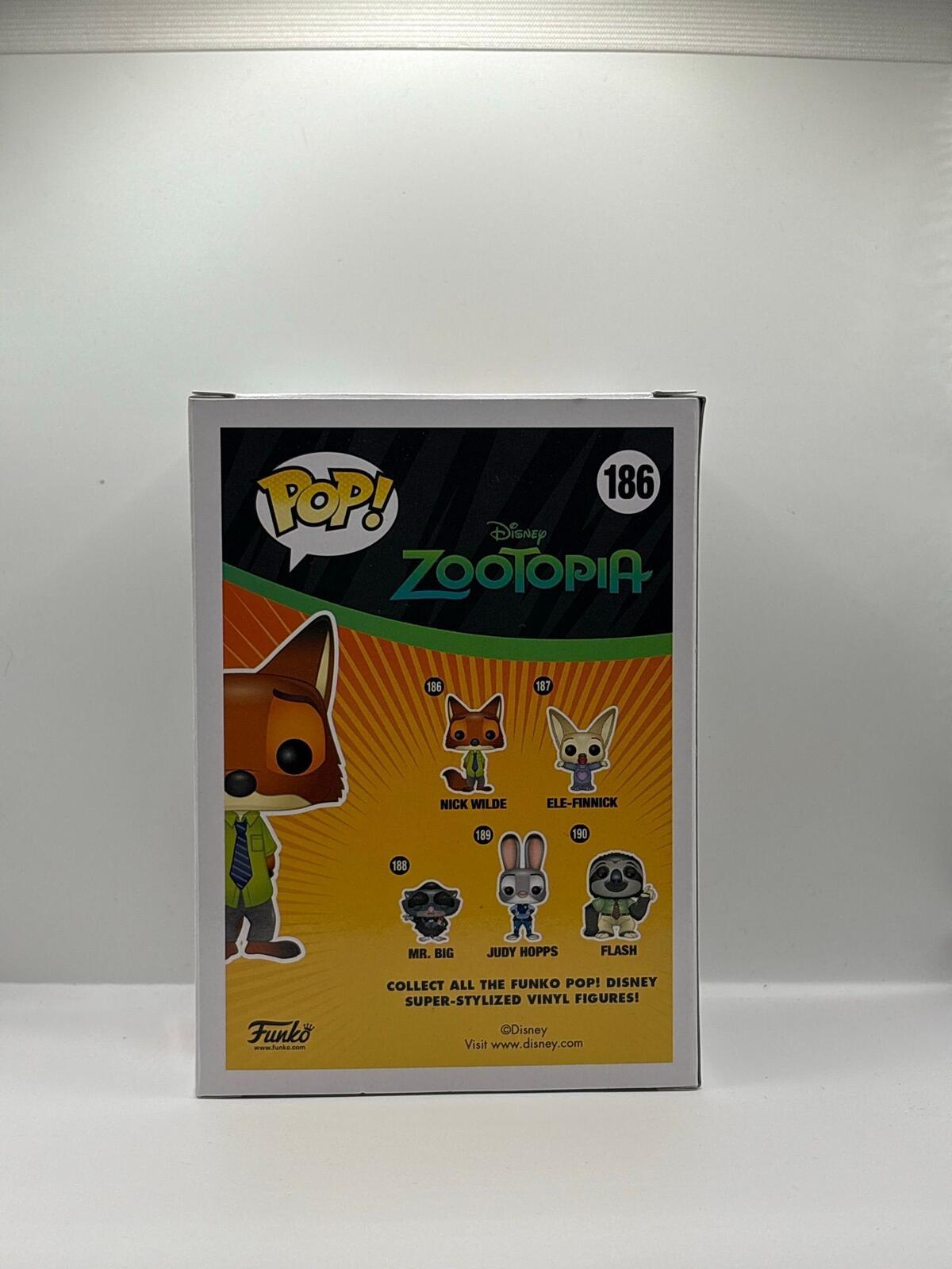 Funko Pop Zootopia Nick Wilde Vinyl Figure 186