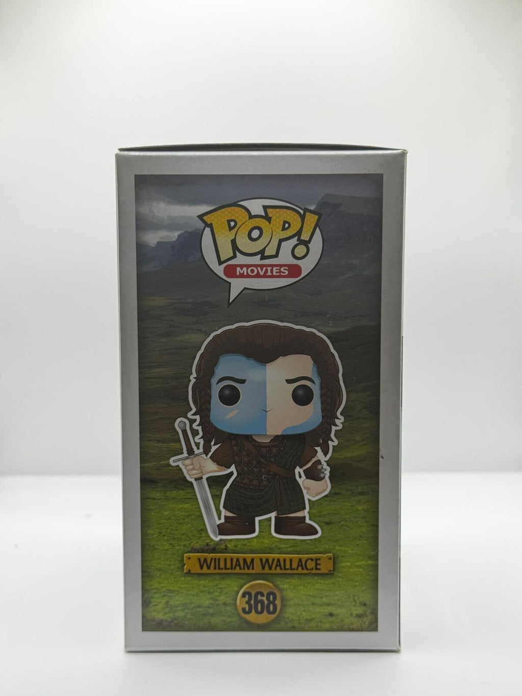 William Wallace Dual signed Funko pop, signed by Mel Gibson & James Robinson