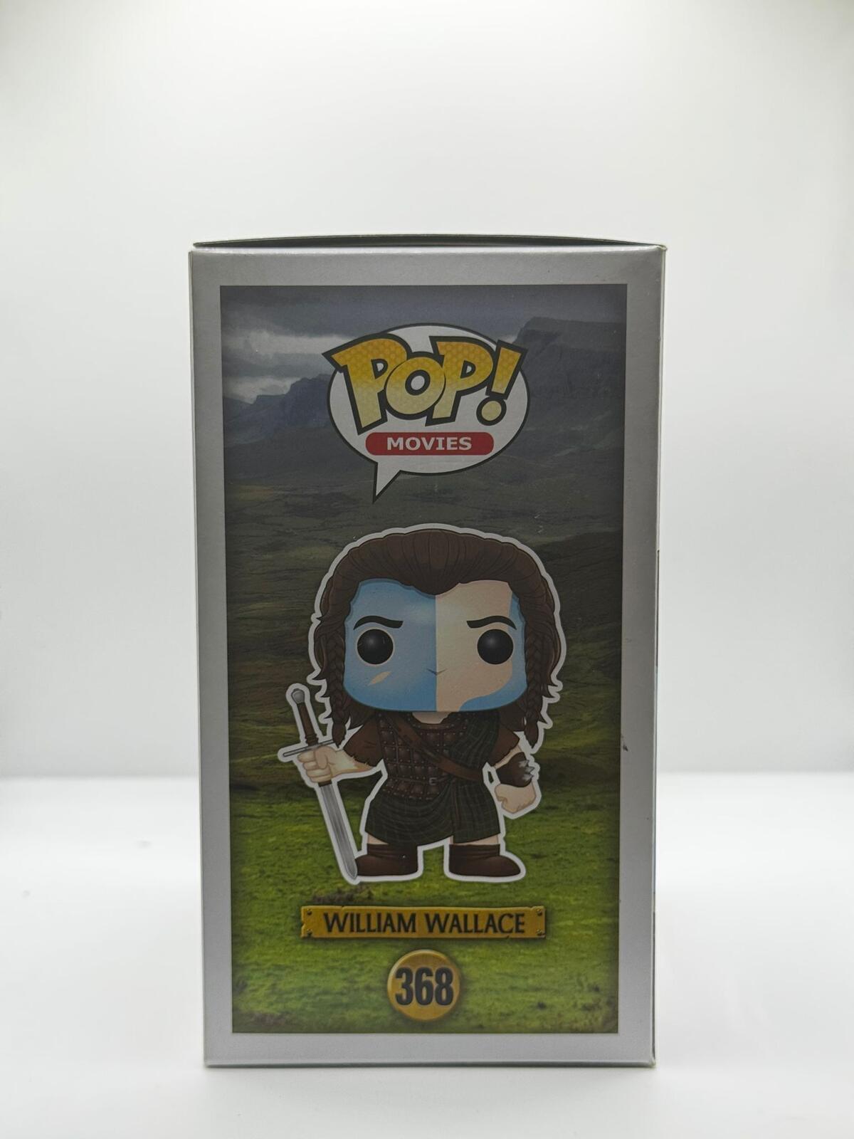 William Wallace Dual signed Funko pop, signed by Mel Gibson & James Robinson