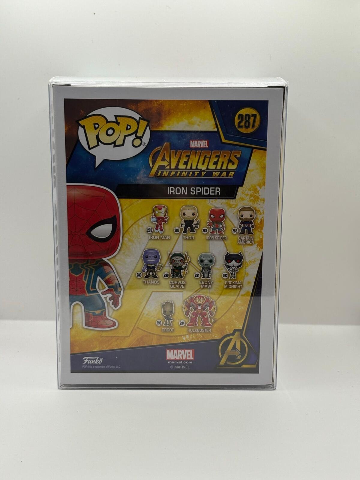 Funko Pop Avengers Infinity War Iron Spider Exclusive #287